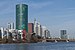 Westhafen Tower and Bahnhofsviertel Skyline, Frankfurt, South view 20220213 1.jpg